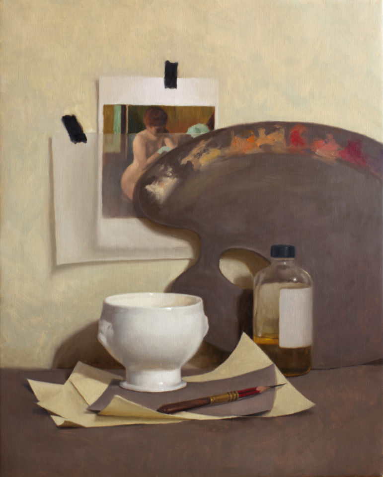 Still Life with painting palette